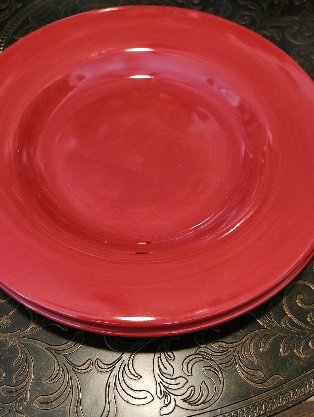Red Spaghetti Bowls (2)
